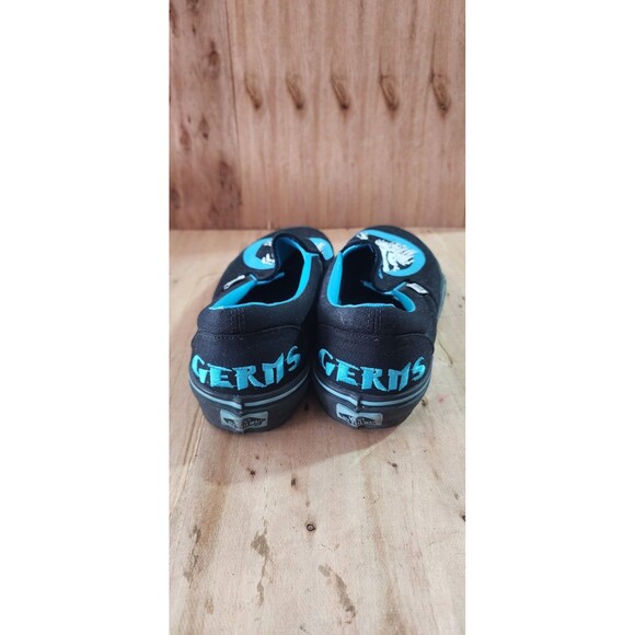 Vans Germs Slip-On Shoes Mens Size 10 Blue Skull Limited Edition collab main image 4